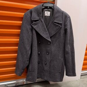 Old Navy - Grey Peacoat, Size XXL